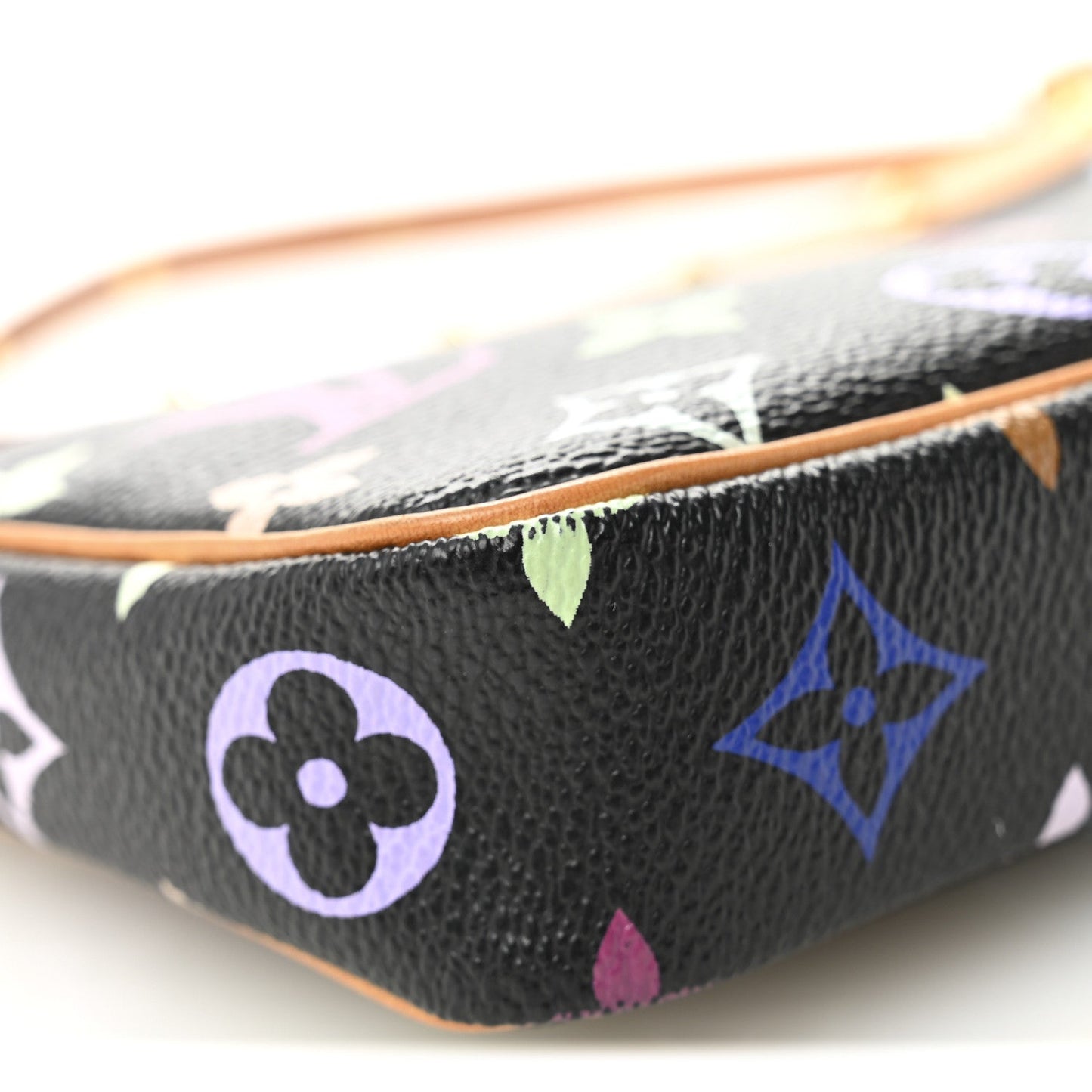 Monogram Multicolor Pochette Accessories Black