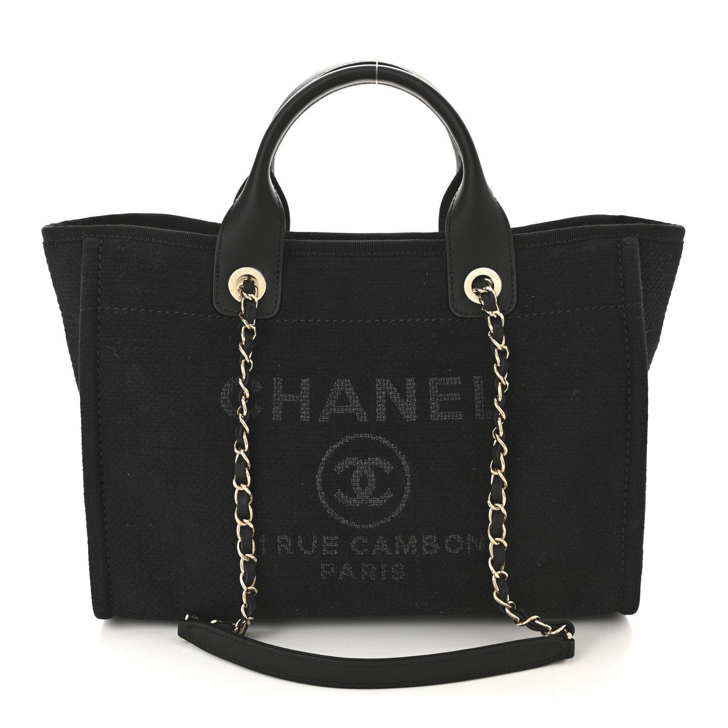 Mixed Fibers Small Deauville Tote Black