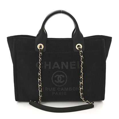 Mixed Fibers Small Deauville Tote Black