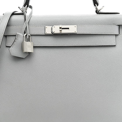 Epsom Kelly Sellier 28 Bleu Glacier