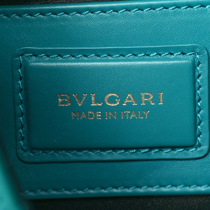 Calfskin Serpenti Forever Bucket Bag Tropical Turquoise