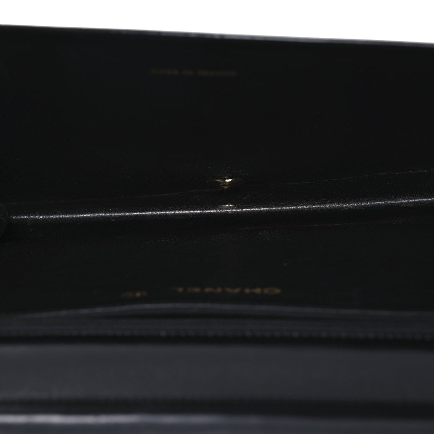 Lambskin Chevron Quilted Small Single Flap Black
