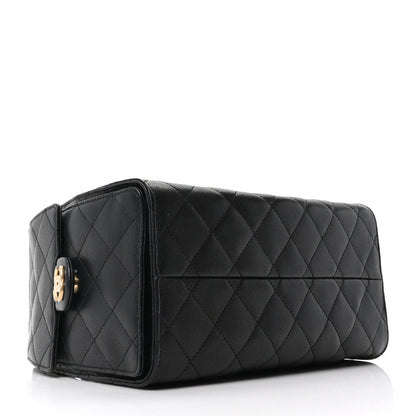 Caviar Quilted Small Chanel 25 Handbag Black