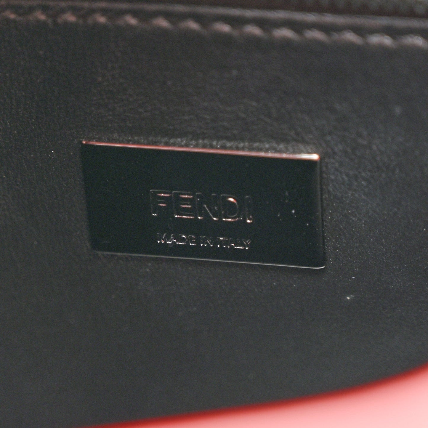 Vitello Seta Nappa Mini Plexi Handle Peekaboo Iconic Satchel Pomodoro