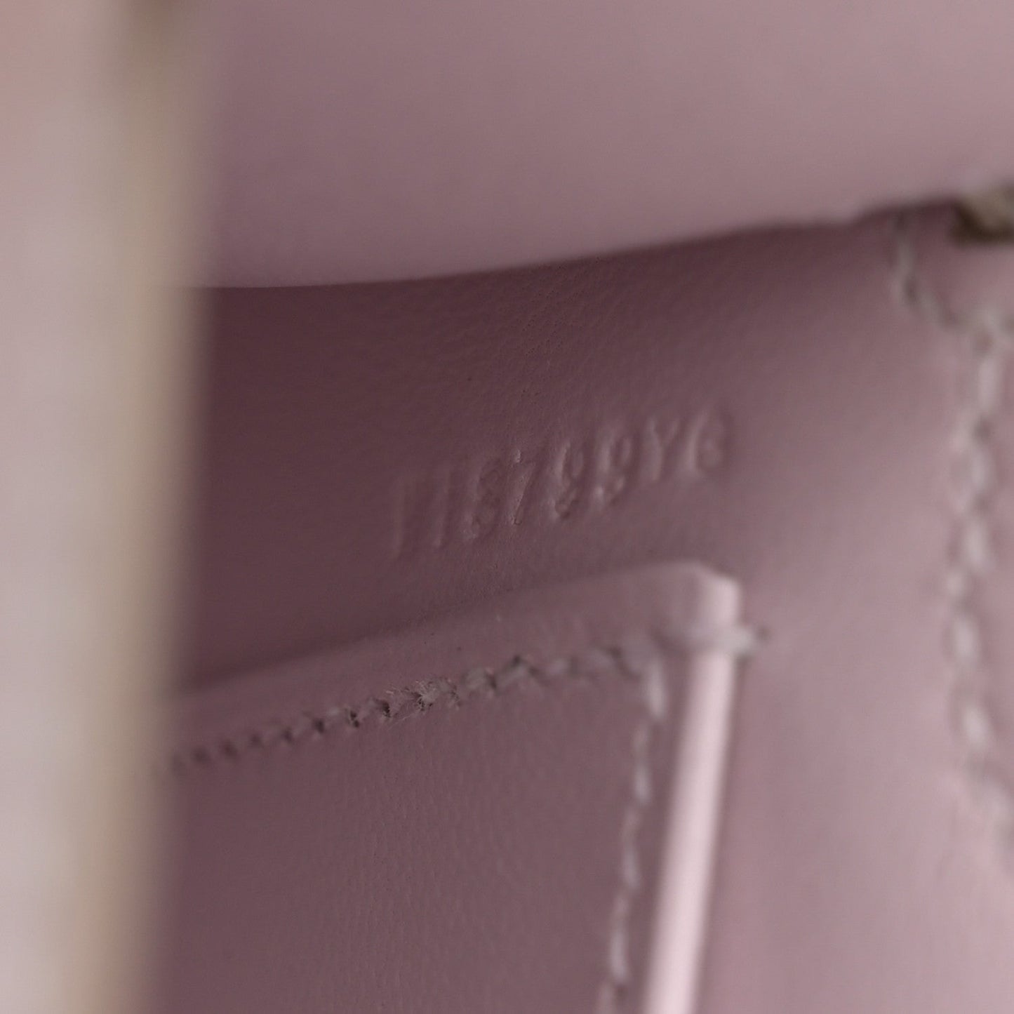 Epsom Horseshoe Mini Kelly Sellier 20 Mauve Pale Craie