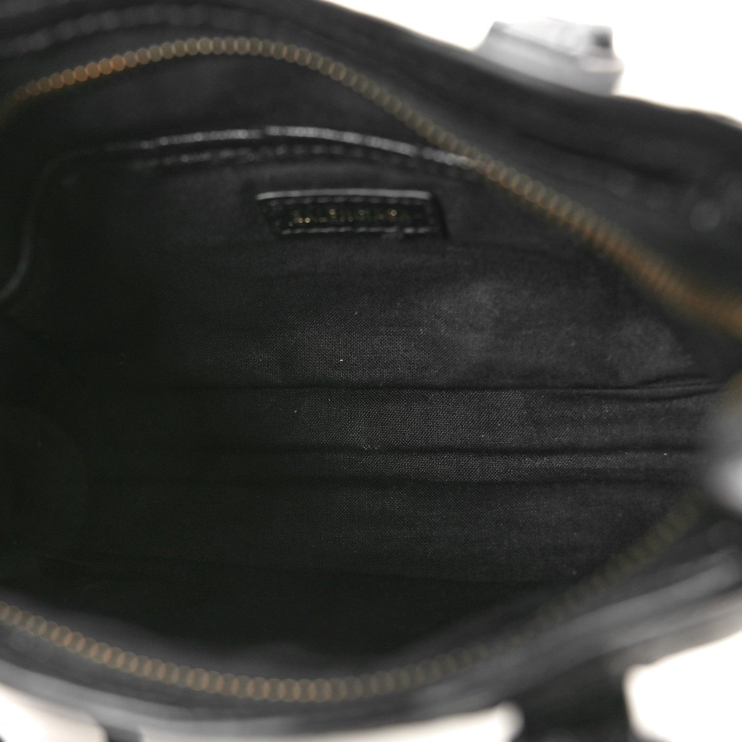 Agneau Classic Gold Hardware Nano City Black