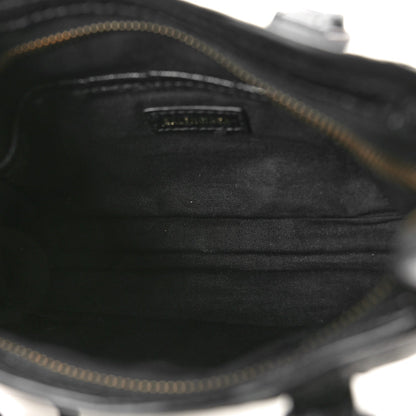 Agneau Classic Gold Hardware Nano City Black