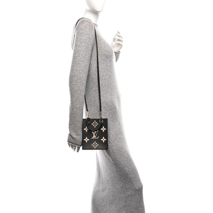 Empreinte Monogram Giant Petit Sac Plat Black Beige