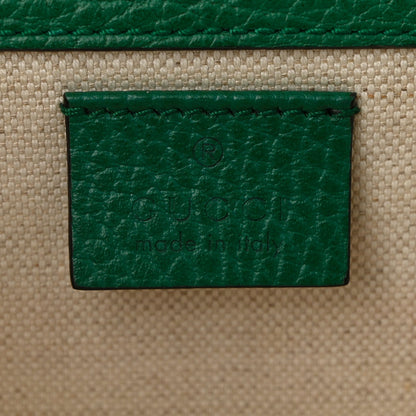 Pebbled Calfskin Small Dionysus Shoulder Bag Emerald