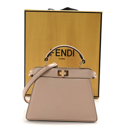 Shiny Nappa Plexiglass Petite Peekaboo I SEE U Satchel Light Rose