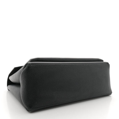 Soft Calfskin My Lockme Top Handle Black