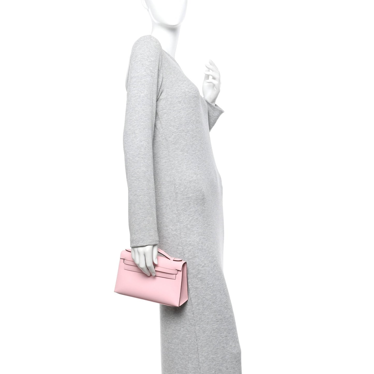 Swift Kelly Pochette Clutch Rose Sakura