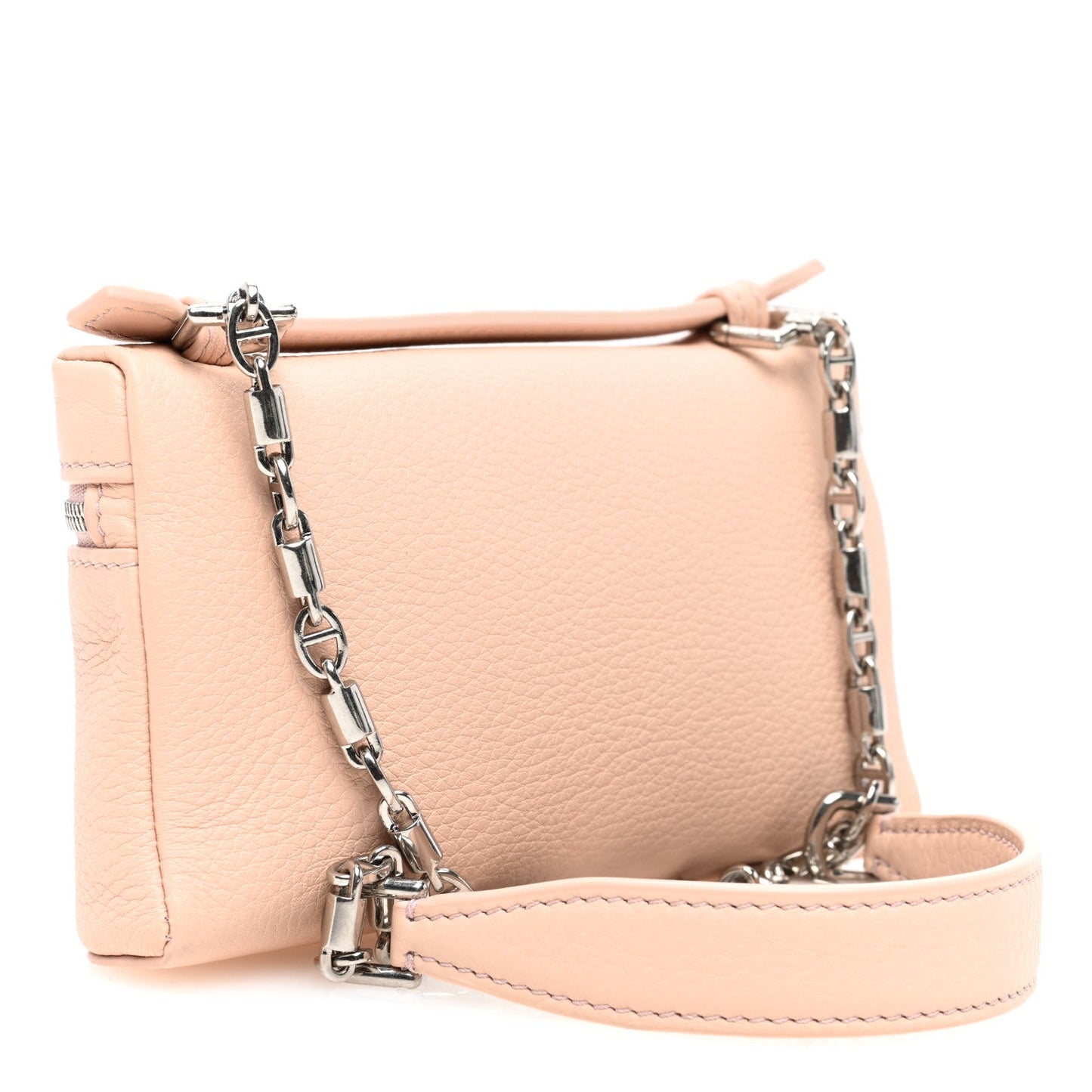 Grained Calfskin Extra Pocket Mini Pouch Candoglia Marble