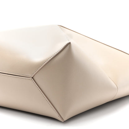 Shiny Calfskin Medium Puzzle Fold Tote Sand