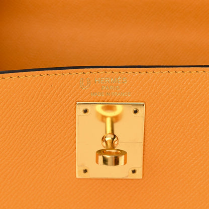 Epsom Horseshoe Kelly Sellier 28 Jaune D'or Etain