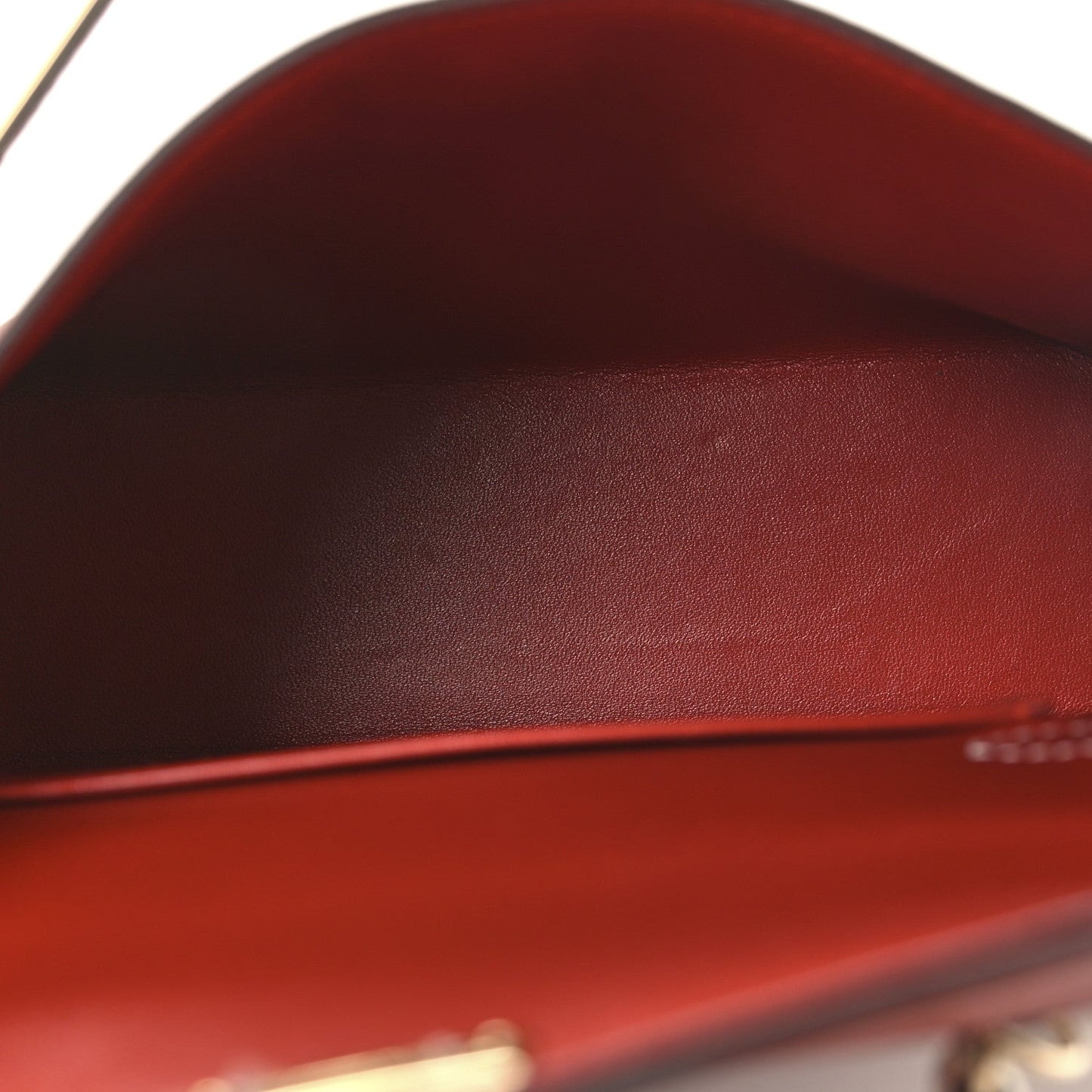 Chevre Mysore Horseshoe Mini Kelly Sellier 20 Brique Nata