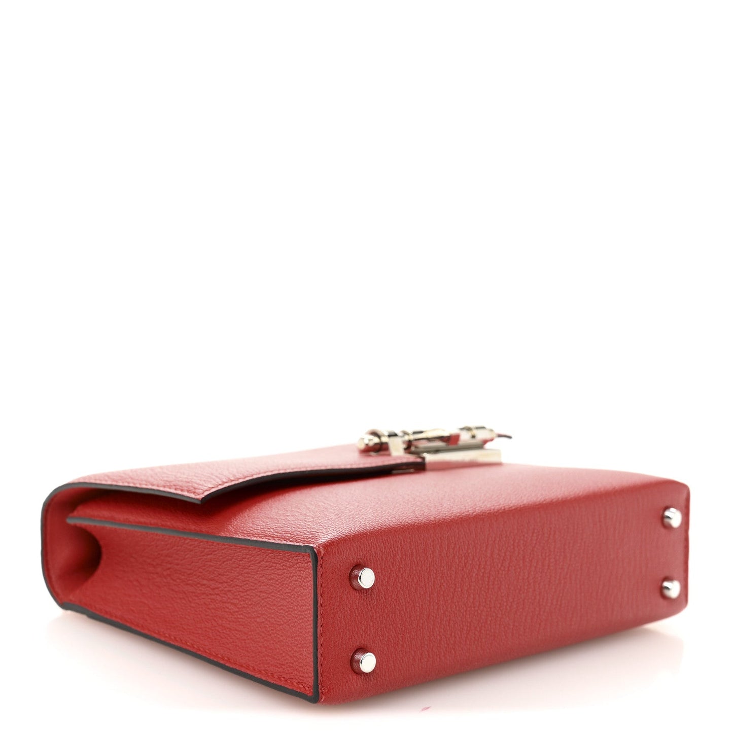 Chevre Mysore Mini Verrou Chaine Bag Rouge Tomate