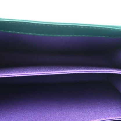 Calfskin Serpenti Forever Top Handle Emerald Green