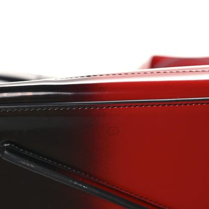 Smooth Airbrushed Calfskin XL Gancini Buckles Tote Bag Flame Red Black