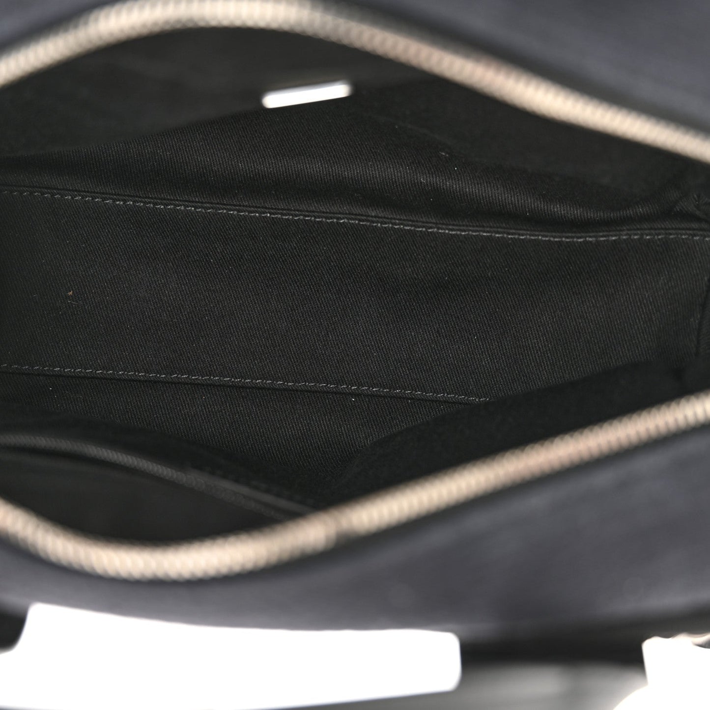 Mixed Fibers Small Deauville Bowling Bag Navy Blue