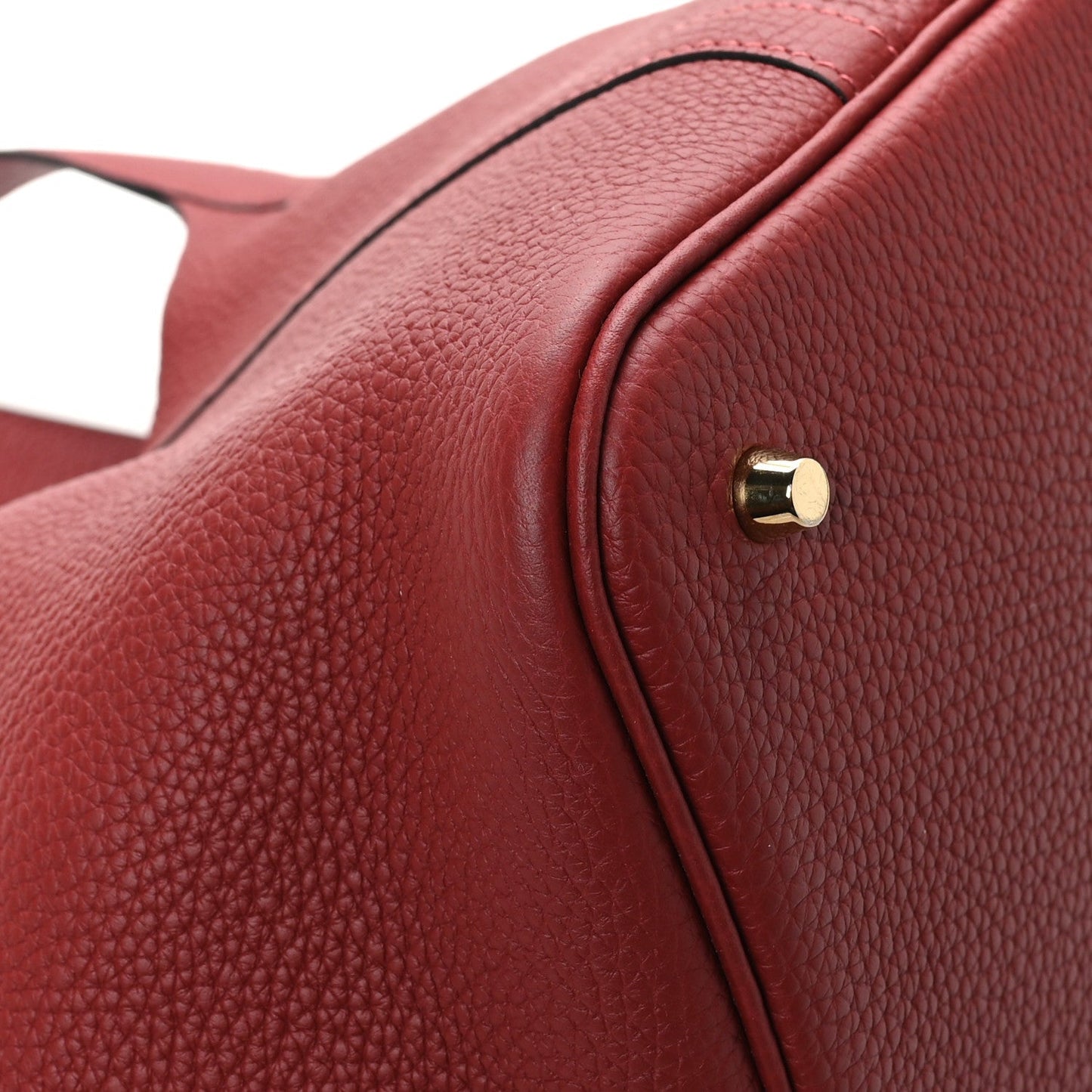 Taurillon Clemence Picotin Lock 22 MM Rouge H