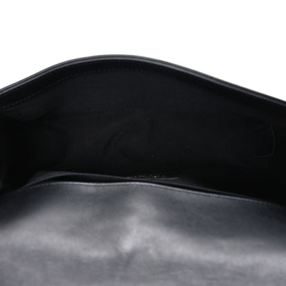 Calfskin Quilted Medium Boy Flap Black