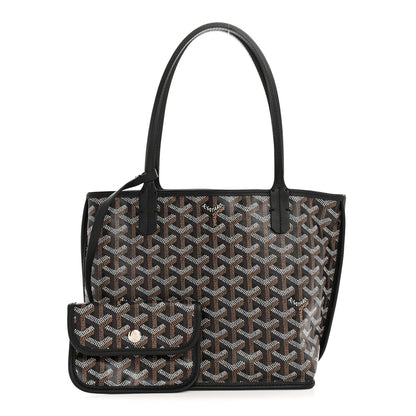 Goyardine Reversible Mini Anjou Black