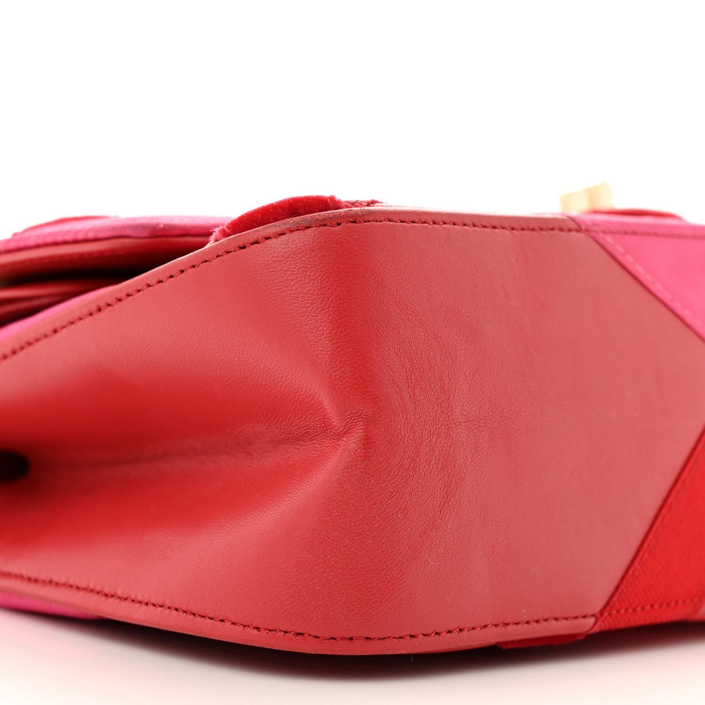 Lambskin Velvet Grosgrain Quilted 2.55 Reissue 225 Flap Red