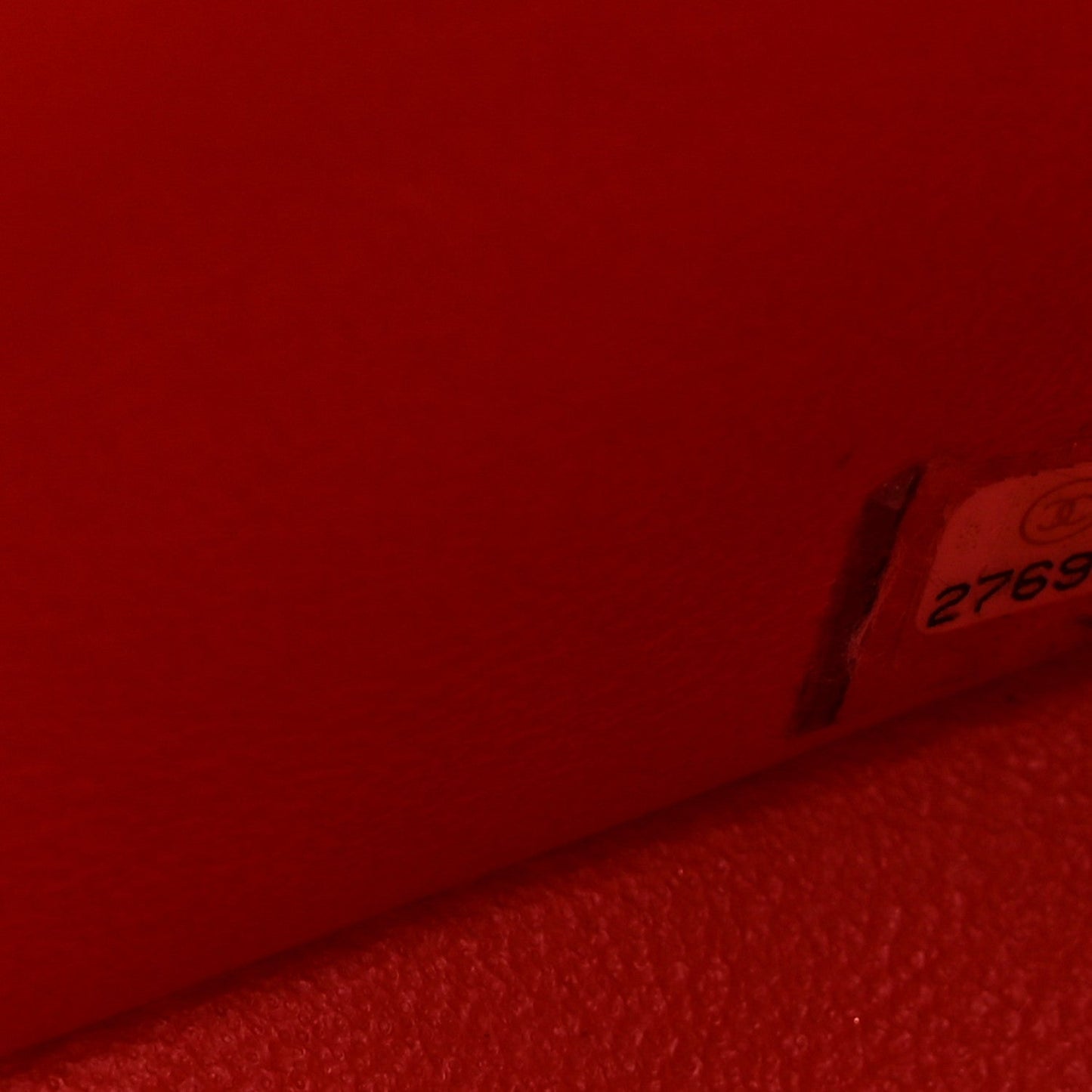 Lambskin Quilted Mini Square Flap Red