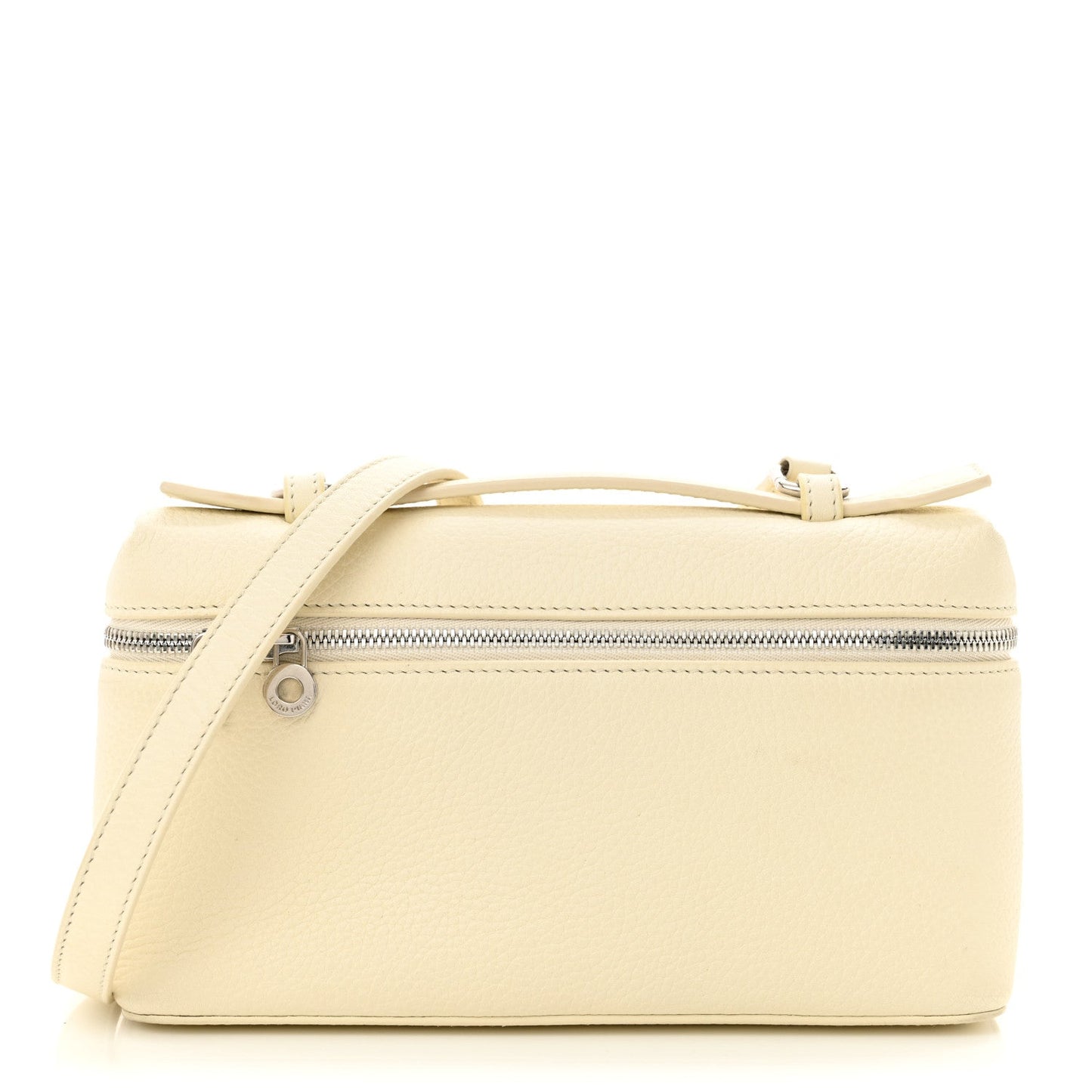 Grained Calfskin L19 Extra Pocket Pouch Whisper White