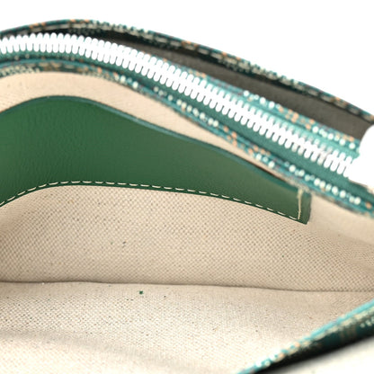 Goyardine Plumet Wallet Clutch Green