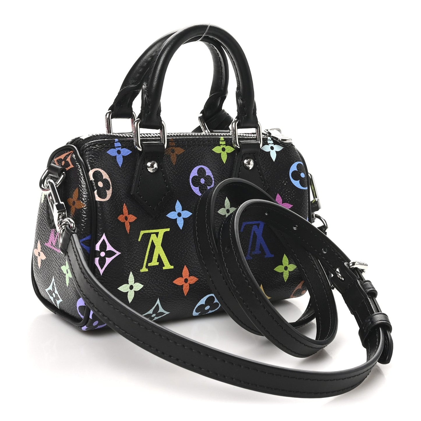 LV X TM Monogram Multicolor Nano Speedy Black