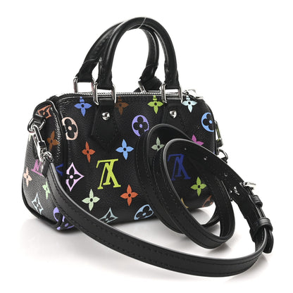 LV X TM Monogram Multicolor Nano Speedy Black