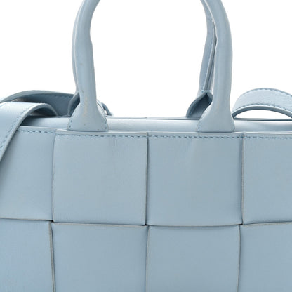 Nappa Maxi Intreccio Mini Arco East West Tote Ice Blue