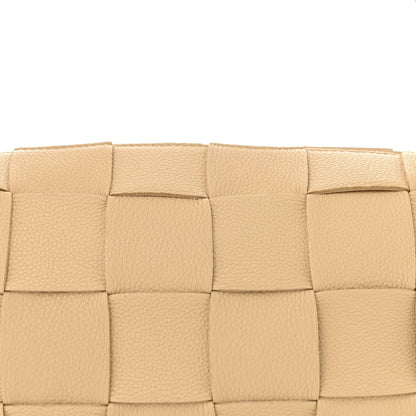 Grained Calfskin Maxi Intrecciato Brick Cassette Bag Porridge