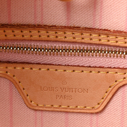 Damier Azur Neo Neverfull MM Rose Ballerine