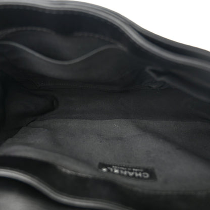 Calfskin Enchained New Medium Boy Flap Black