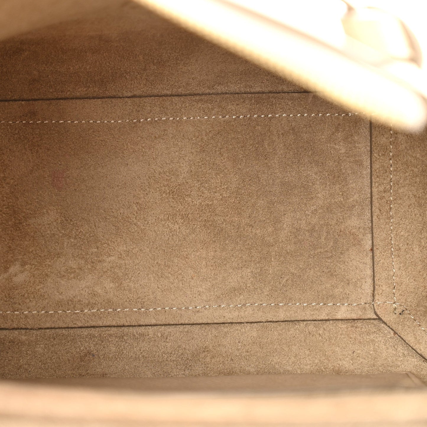 Baby Grained Calfskin Micro Belt Bag Light Taupe