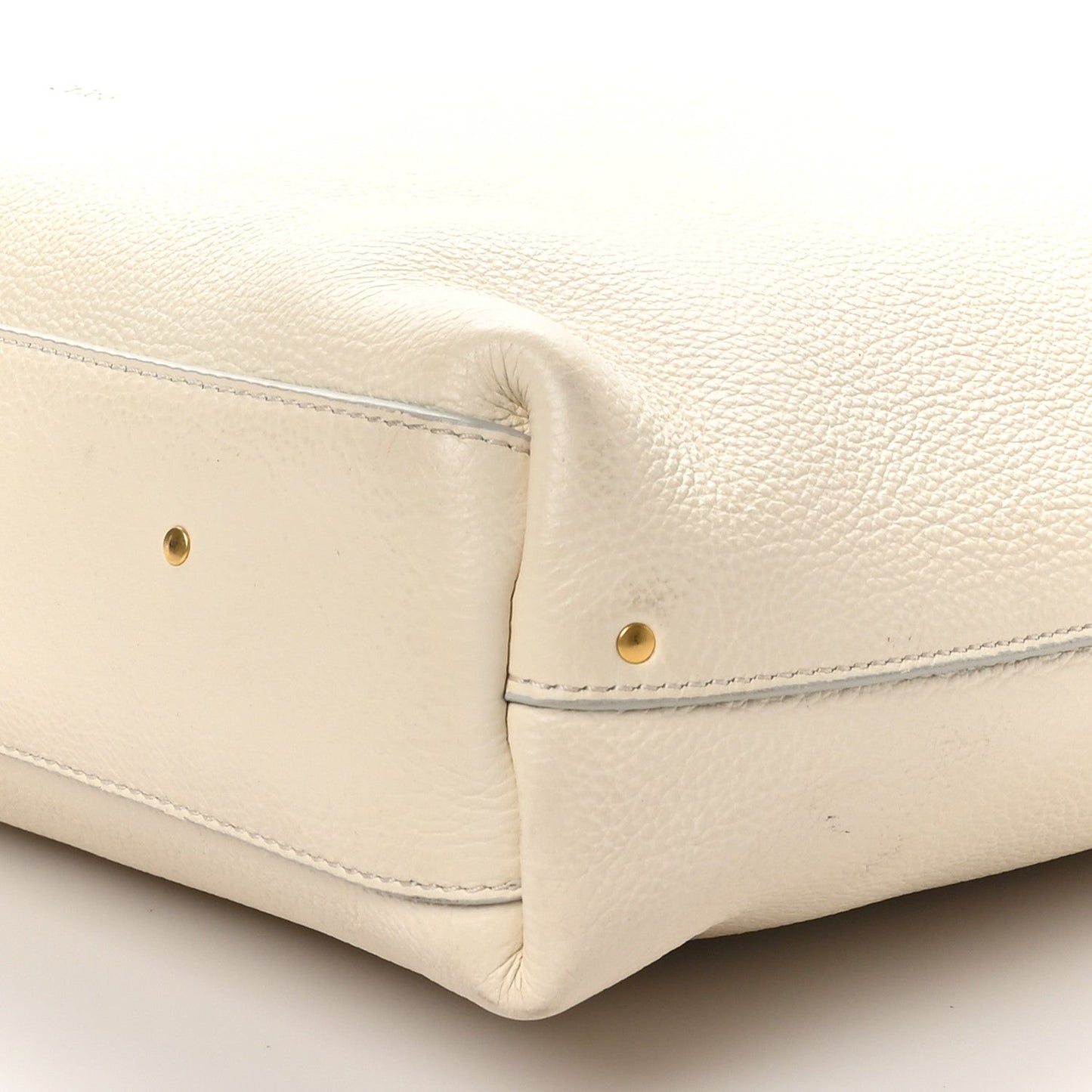 Grained Calfskin Small Marcie Hobo Bag Sweet Beige