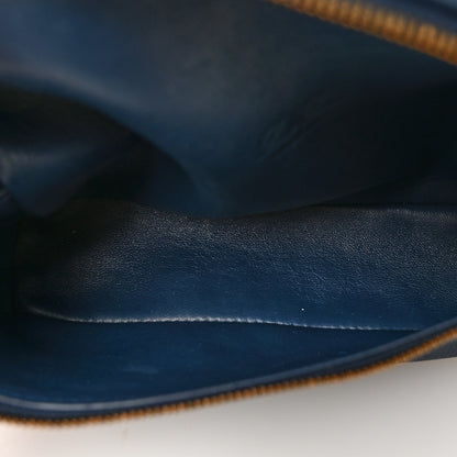 Grained Calfskin L19 Extra Pocket Pouch Navy Blue