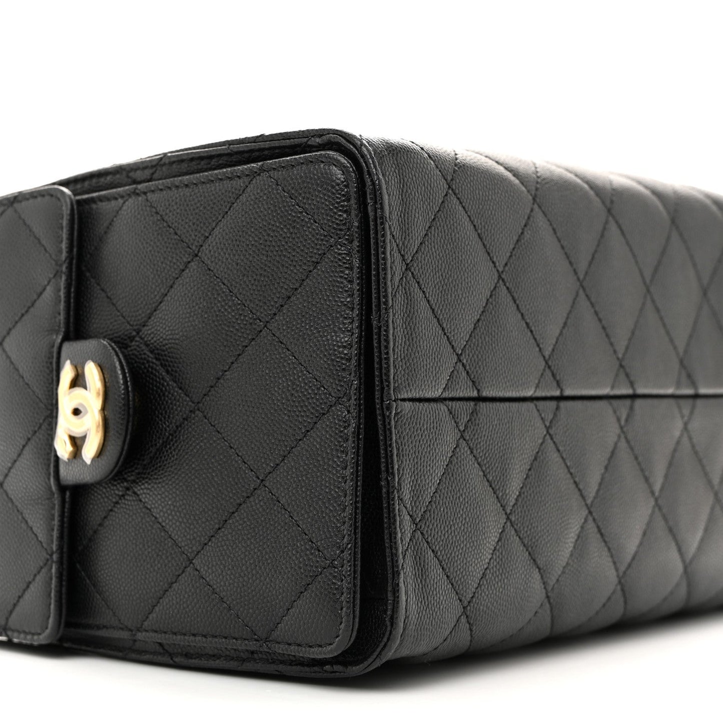 Caviar Quilted Small Chanel 25 Handbag Black