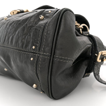 Calfskin Medium Paddington Capsule Satchel Bleu Nuit