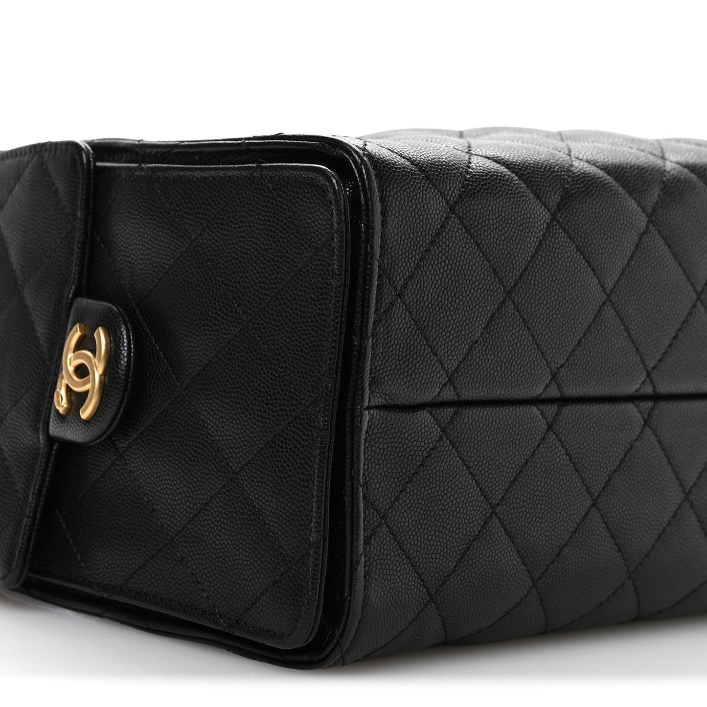 Caviar Quilted Small Chanel 25 Handbag Black