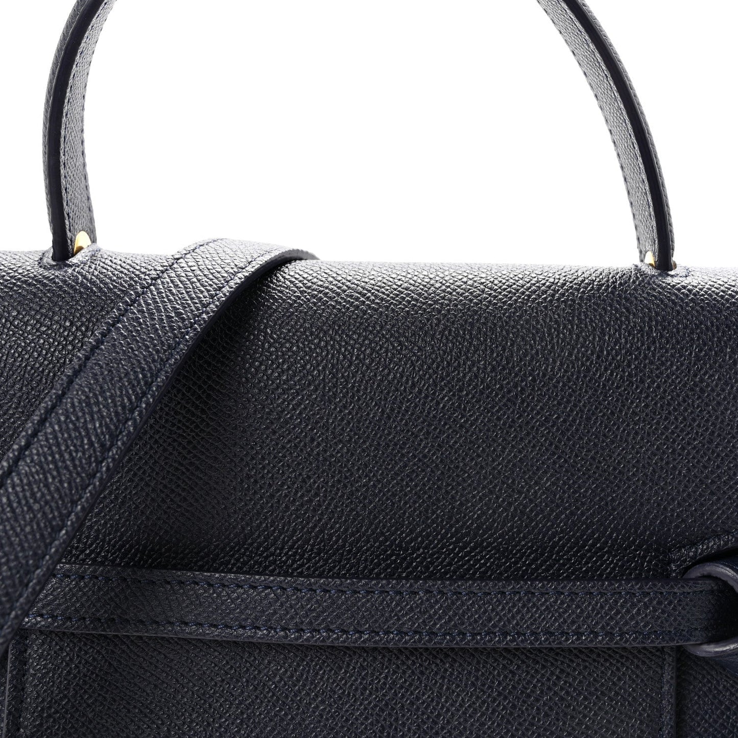 Grained Calfskin Micro Belt Bag Midnight