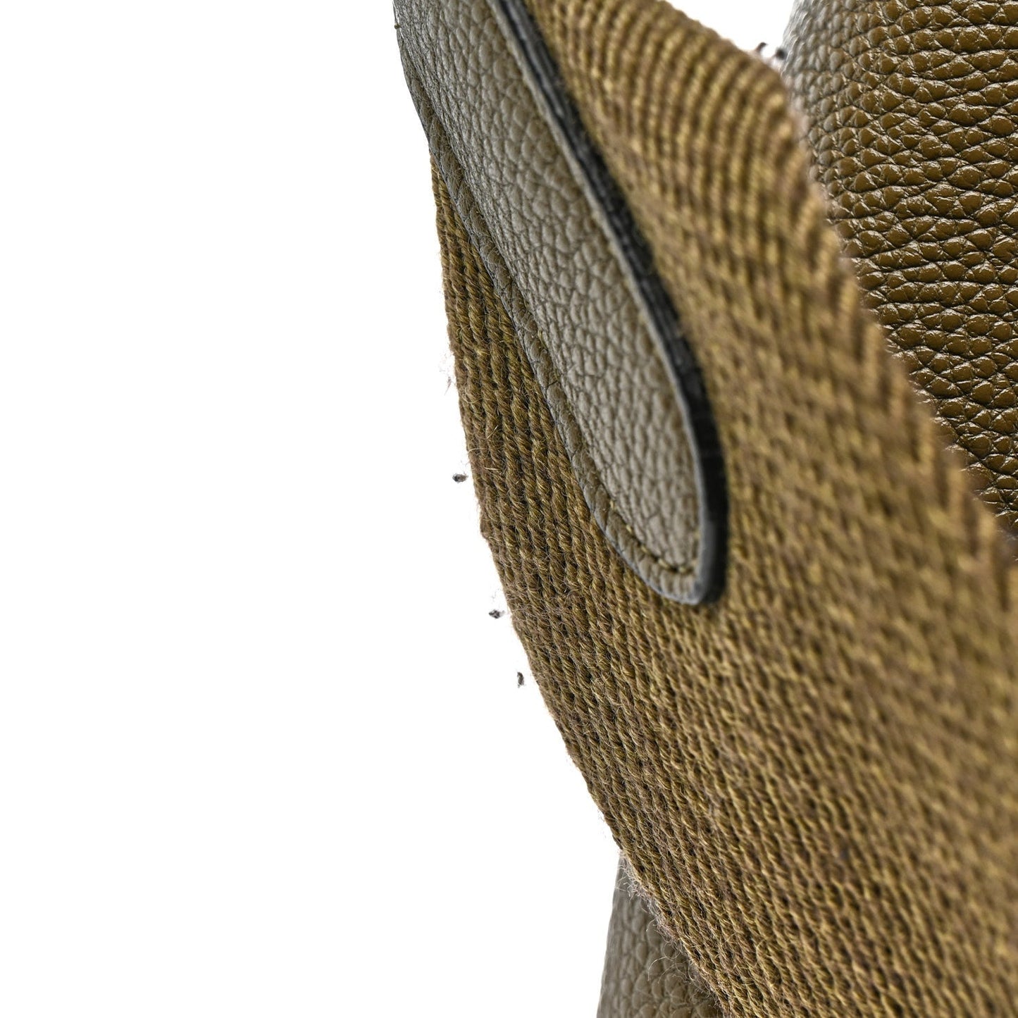 Soft Grained Calfskin Sangle Bucket Bag Light Khaki
