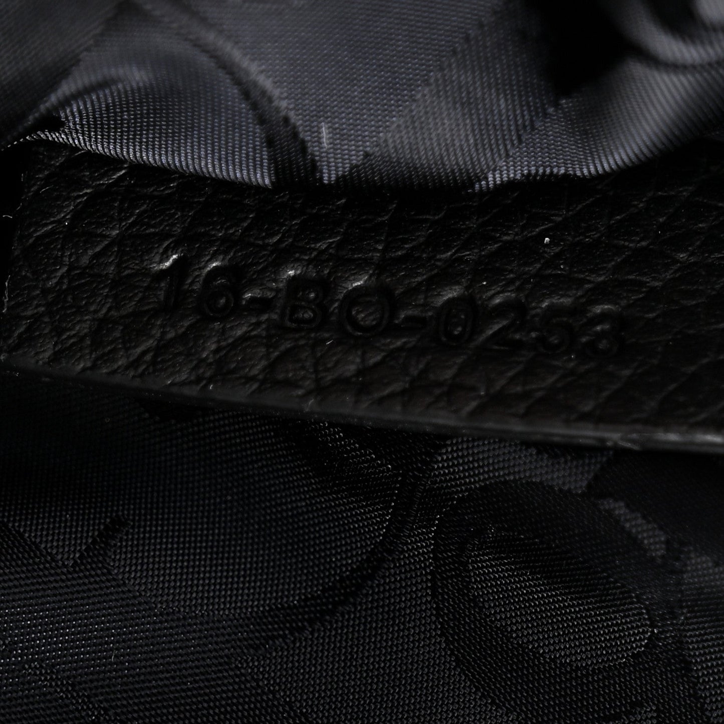 X KAWS Grained Calfskin Saddle Pouch Black