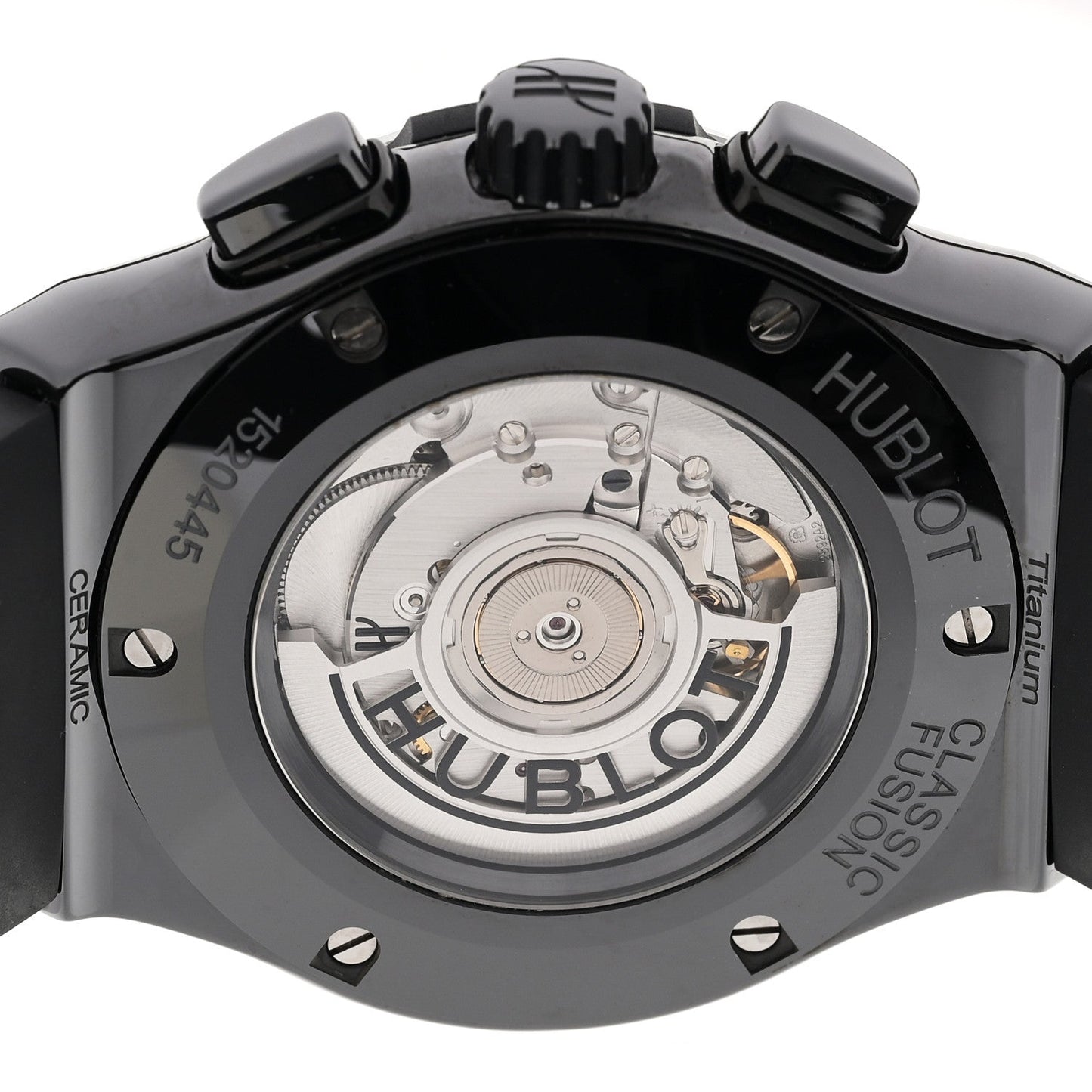 Ceramic Rubber 45mm Classic Fusion Aerofusion Chronograph Automatic Watch Black 525.CM.0170.RX