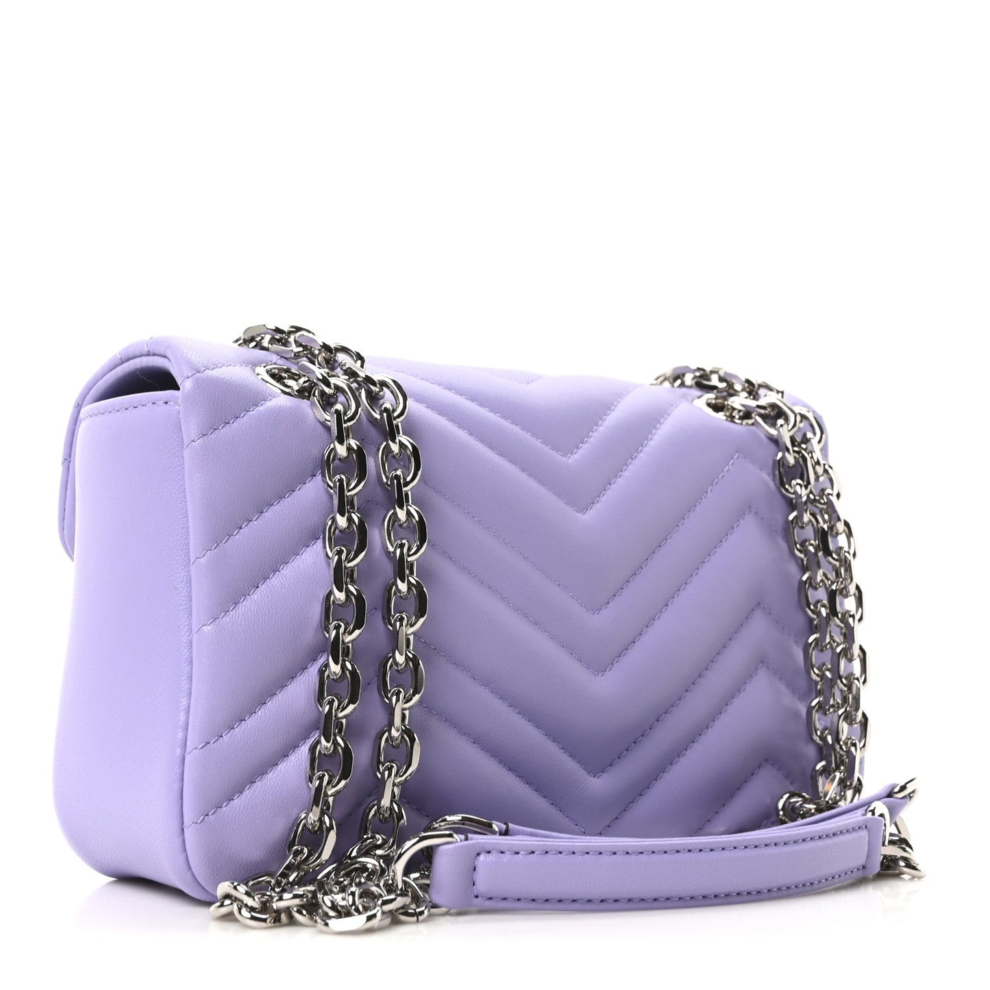 Lambskin Matelasse Small GG Marmont Shoulder Bag Lapis