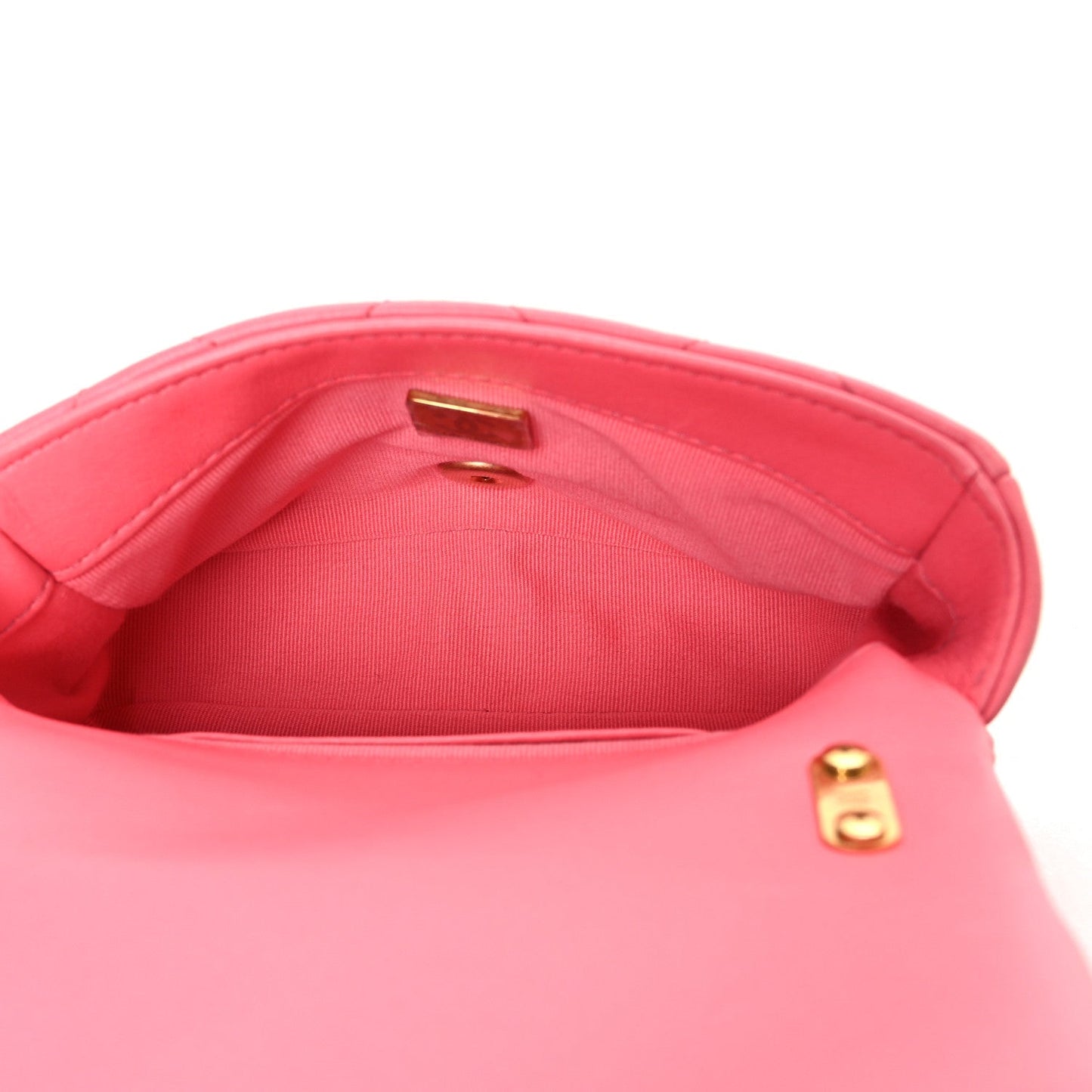 Lambskin Quilted Mini Funky Town Flap Pink