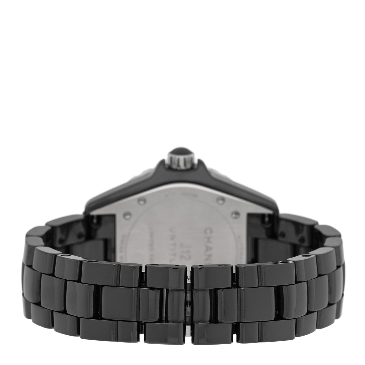 Stainless Steel Ceramic 38mm J12 Untitled Automatic Watch Black